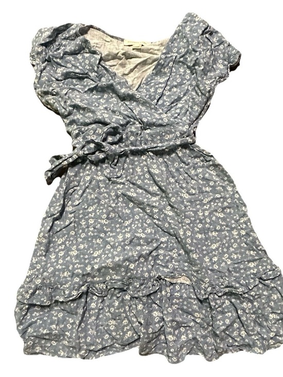 Dresses & Skirts - Women’s Monteau Blue Floral T Shirt Dress Size Medium Summer